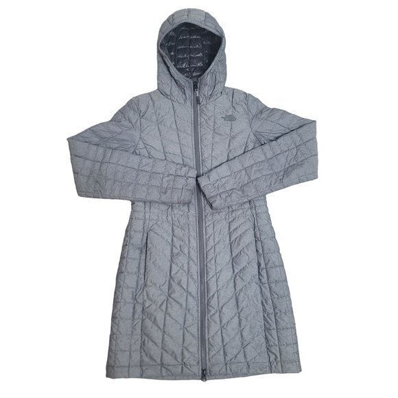 The North Face Womens XS‎ Gray Thermoball ECO Parka Puffer Quilted Jacket - Picture 1 of 9